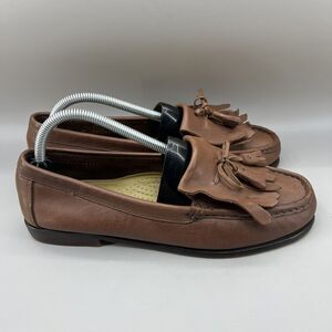 G.H.Bass Weejuns Cassie Women Size 10 Shoes Brown Leather Kiltie Tassel Loafers